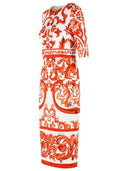 Dolce & Gabbana Majolica Print Silk 'Charmeuse' Dress