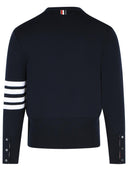 Thom Browne 'Milano 4 Bar' Navy Virgin Wool Cardigan