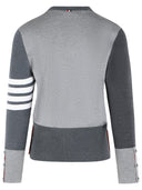 Thom Browne 'Fun Mix' Grey Merino Wool Cardigan