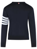 Thom Browne 'Classic 4 Bar' Sweater In Navy Merino Wool