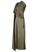 Simkhai 'Jacka' Grøn satin midi-kjole