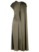 Simkhai 'Jacka' Grøn satin midi-kjole