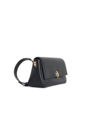 Tory Burch Small 'Charlie' Black Suede Shoulder Bag