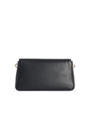 Tory Burch Small 'Charlie' Black Suede Shoulder Bag