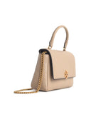 Tory Burch 'Charlie Matelassé' Mini Bag In Beige Lear