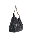 Tory Burch 'Shopping Fleming Grande' Black Nappa Lear Bag