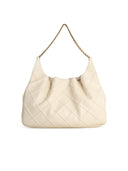 Tory Burch 'Shopping Fleming Grande' Light Cream Nappa Lear Bag