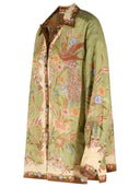 Zimmermann 'Indra' Khaki Silk Shirt