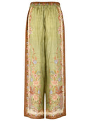 Zimmermann Indra' Khaki Silk Pants