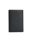 Dolce & Gabbana 'Fold' Black Dauphine Lear Card Holder