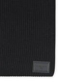 Dolce & Gabbana Écharpe Patch 'Dg' En Cachemire Noir