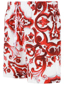 Dolce & Gabbana 'Maiolica' Print Polyester Medium Boxer Shorts