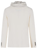 Eleventy Cream Wool Hooded Blazer