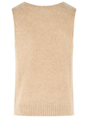 Dries Van Noten 'Manado' Beige Alpaca Blend Vest