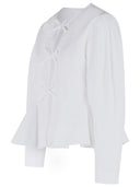 Ganni White Cotton Blouse