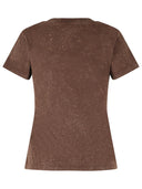 Ganni Brown Cotton T Shirt