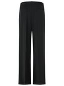 Schwarze Hose „Sbiru Lds“ von Loulou De Saison aus Schurwolle