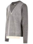 Maison Margiela 'Fused' beige scheerwollen trui