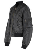 سترة قاذفة قنابل Maison Margiela Dark Grey Polyamide قابلة للعكس