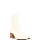 Maison Margiela Bottines Lear blanches 'Tabi'