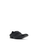 Mm6 Maison Margiela Black 'Swing Toe' Lear Moccasins