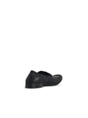 Mm6 Maison Margiela Black 'Swing Toe' Lear Moccasins