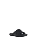 Versace Black Rubber Slippers