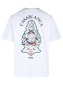 Casablanca 'Hotel Emblem' White Cotton T Shirt