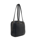 Jil Sander Mittelgroße „Vision“ Lear-Tasche in Schwarz