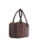 Marni 'Boxyne' 'Sudan' Small Brown Lear Bag