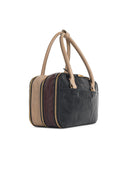 Marni Small 'Boxyne' Bag In Black Brown And Taupe Lear