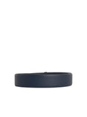 Tom Ford 'T Icon' Navy Lear Belt