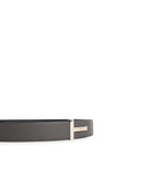Tom Ford 'T Icon' Grey Lear Belt