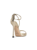 Jimmy Choo Moza 120' Platinum Fabric Sandals