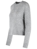 Lisa Yang 'Solene' Grey Cotton And Cashmere Sweater