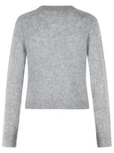 Lisa Yang 'Solene' Grey Cotton And Cashmere Sweater