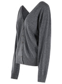 Lisa Yang 'Jiani' Grey Cashmere Cardigan