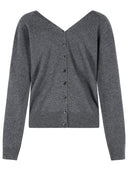 Lisa Yang 'Jiani' Grey Cashmere Cardigan