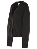 Lisa Yang 'Danni' Dark Brown Cashmere Cardigan