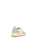 Autry 'Medalist Low' White And Beige Lear Sneakers