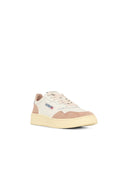 Autry 'Medalist Low' hvide Lear sneakers med nøgen