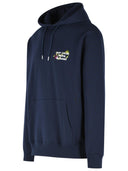 Drole De Monsieur 'Vine Slogan' Navy Cotton Sweatshirt