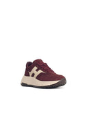 Hogan 'Hi Fi' Burgundy Suede Sneakers