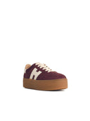 Hogan 'Hogan Cool' Burgundy Suede Sneakers