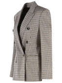 Max Mara Blazer 'Eccelso' En Viscose Et Laine Vierge Noire