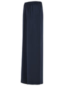 Max Mara Navy Blue 'Volonta' Heavy Silk Soft Pants