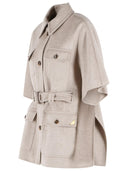 Cape en cachemire beige 'Nettare' Max Mara