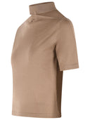 Courreges Brown Merino Wool Turtleneck Sweater