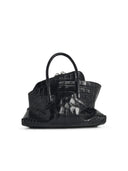 Attico 'La Passeggiata' Mini Bag In Black Lear