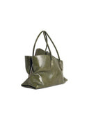 Attico Medium 'La Passeggiata' Green Lear Bag